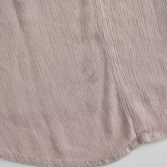 Knox Rose Long Sleeve Blouse Top Women Size S Rayon Dusty Pink Laced Boho Flowy - Picture 9 of 11